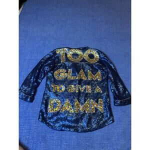 House of Mua Mua Too Glam To Give A Damn Sequin X Small
